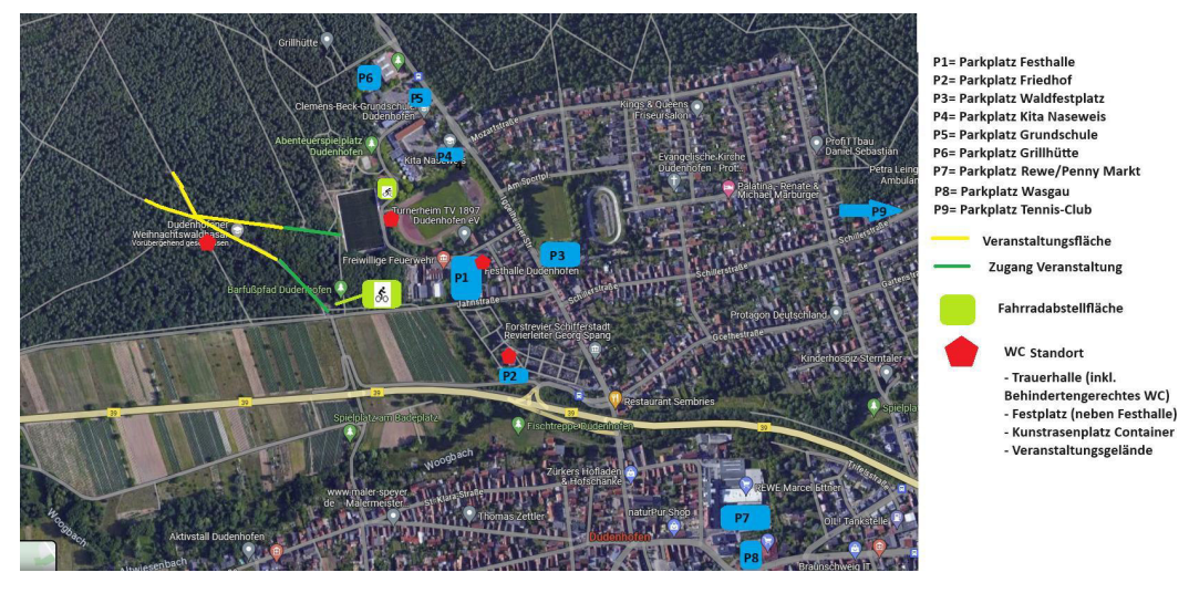 Parkmöglichkeiten WWB