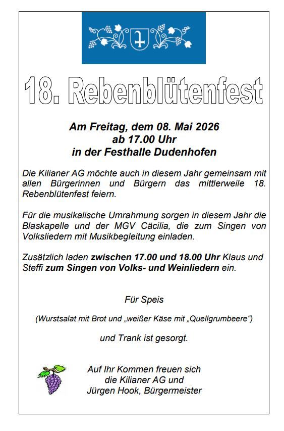 Rebenblütenfest